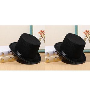2x Magician Cowboy Charlie Chaplin Hat Costume Cosplay Adult OS unisex